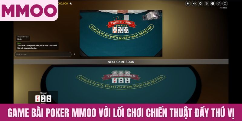 Game bài Poker MMOO với lối chơi chiến thuật đầy thú vị