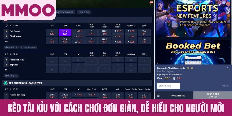 Kèo tài xỉu với cách chơi đơn giản, dễ hiểu cho người mới