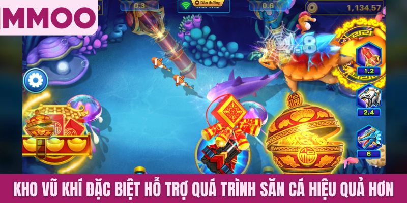 Kho vũ khí đặc biệt hỗ trợ quá trình săn cá hiệu quả hơn