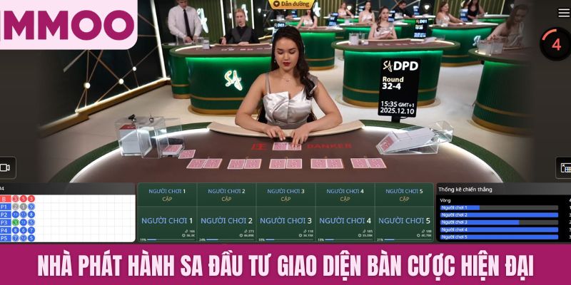 Nhà phát hành SA đầu tư giao diện bàn cược hiện đại