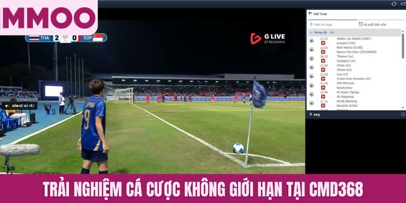 Trải nghiệm cá cược không giới hạn tại CMD368